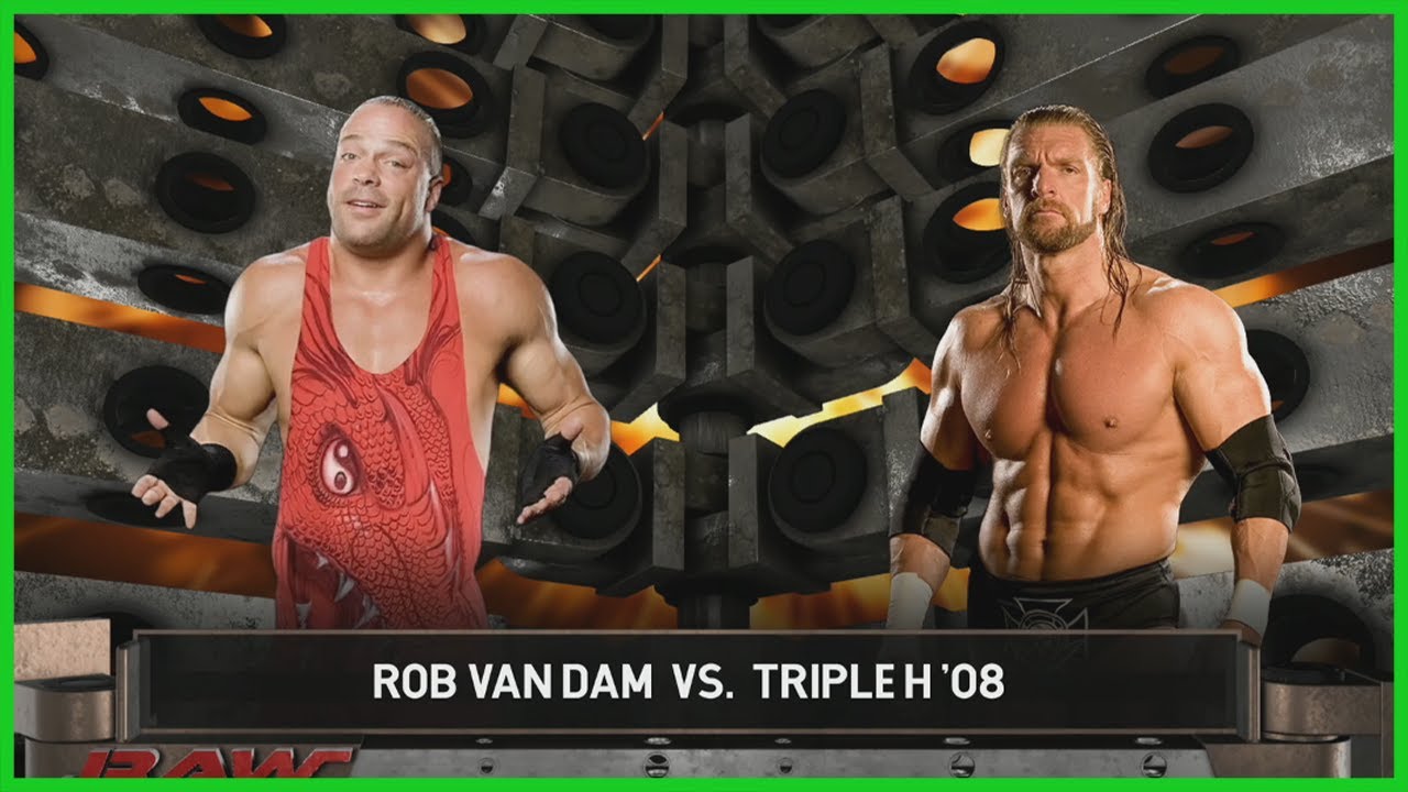 WWE 2K23 - Rob Van Dam Vs Triple H '08 - One Vs One Single Match - YouTube