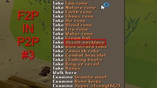 OSRS Pking - 62 CB | 40 Atk F2P In P2P! - #3 Rune Knives!