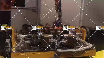 car seat welding robot workcell