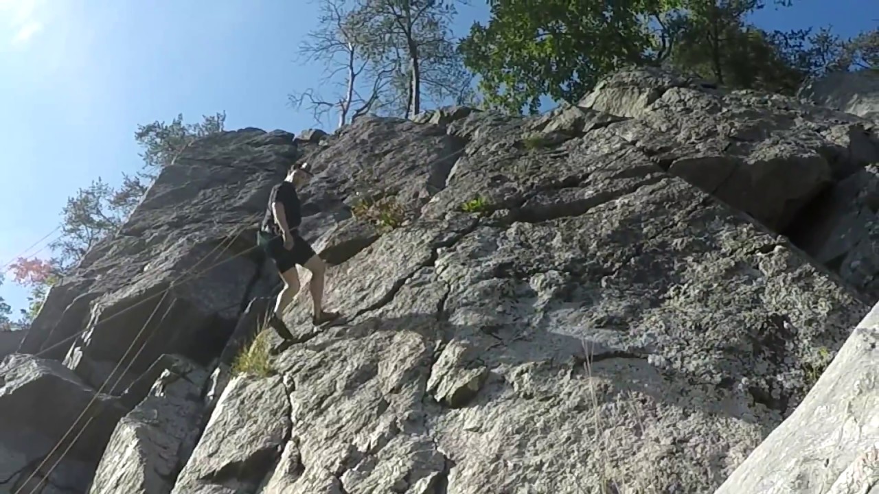 Climbing "Prejudice" 5.5 (Dihedrials, Great Falls Va) YouTube