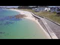 La plage de perharidy  roscoff en finistere 