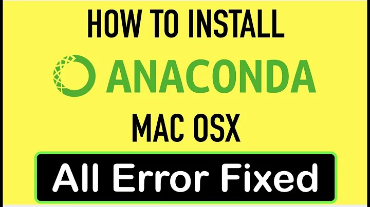 Install Anaconda MAC OSX - ZSH ERROR fixed!