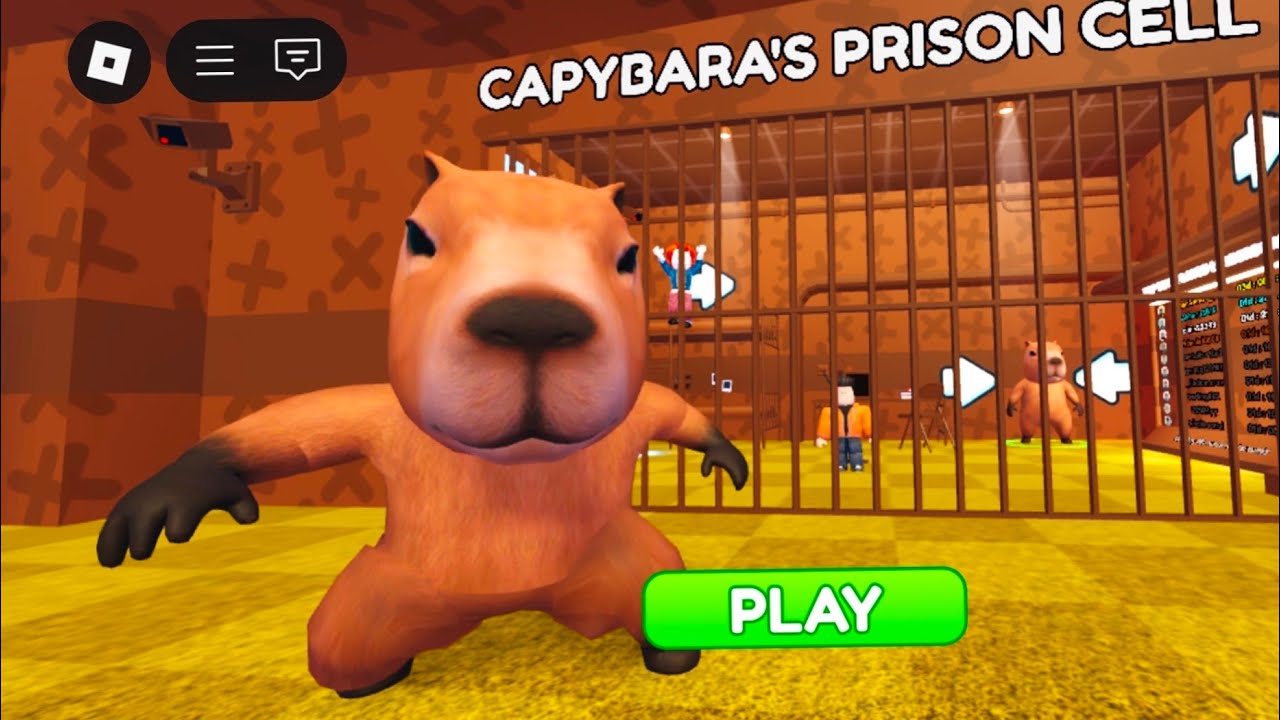 CAPYBARA'S PRISON RUN! (Obby) Roblox Gameplay Walkthrough - YouTube