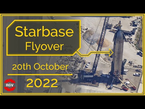 SpaceX Starbase, Tx Flyover October 20, 2022