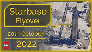 SpaceX Starbase, Tx Flyover October 20, 2022