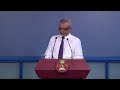 Livestream press conference by the chief spokesperson at the presidents office