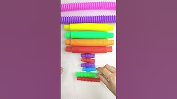 POP Tubes Robot relax Sound ASMR Creating satisfying 🌈😸🌈#diy #asmrsounds #relaxing #creative
