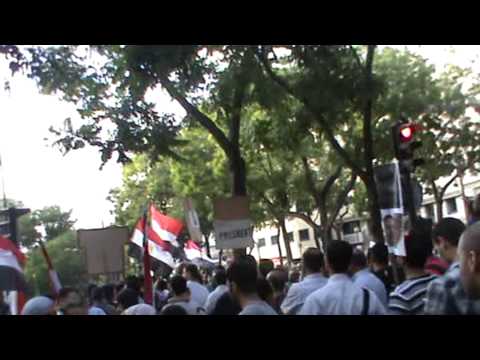شباب ابوصير بباريس فى مظاهرة مع الشيهد ابراهيم ابوشهدة اليوم 17 08 2013 ضد الانقلاب العسكرى