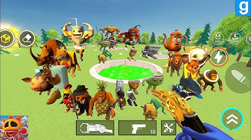 Nextbots in playground mod updated new italian brainrot in giant pit characters 😱 chasing nextbots 🔥