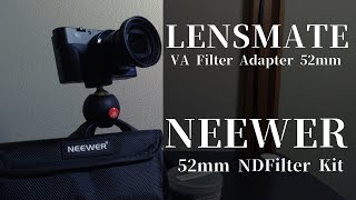 RX100M5AにNDフィルターを付けよう！ LENSMATE 52mmフィルターアダプターを付けて野外撮影！