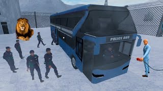 Us Police Mountain Bus Driving Simulator #10 - Best Uphill Police Bus Games Android Ios Gameplay screenshot 3