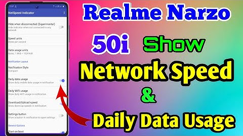 How To Show Daily Data Usage In Realme Narzo 50i, Realme Narzo 50i Show Daily Data Usage