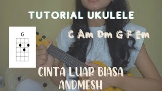 Cinta Luar Biasa - Andmesh, Tutorial Ukulele Mudah, Chord dan Petikan Mudah, Gampang Banget