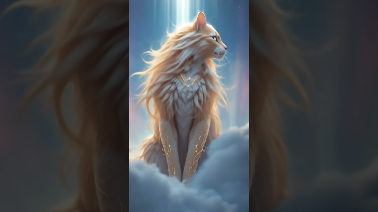 “Giant Divine Cat Appears Above the Clouds 🌥️✨ | Epic Fantasy Awakening”