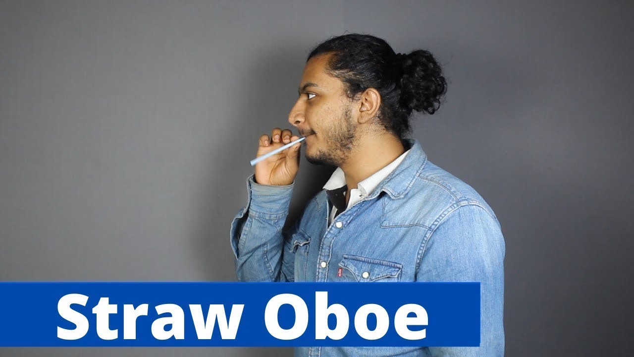 Straw Oboe ThinkTac DIY Science YouTube