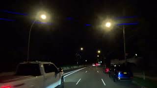4K Driving from New York City NYC Staten Island to Brooklyn Using the Verrazano Bridge at Night ASMR