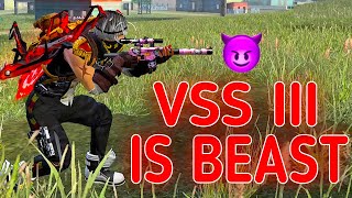 SOLO VS SQUAD || VSS III THE MOST DANGEROUS WEAPON IN FF🔥 !!! || HISTORICAL LAST SHRINK IN MY LIFE😫