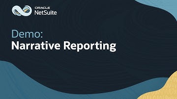 NetSuite Narrative Reporting: Demo