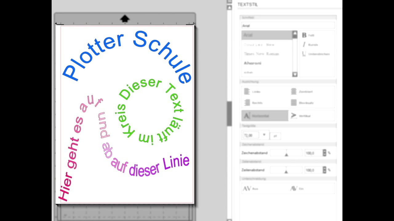 New Silhouette Studio Text im Bogen Kreis erstellen