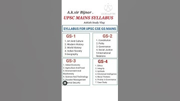 upsc syllabus 2022 | upsc mains syllabus | upsc syllabus 2022-23 | upsc syllabus and exam pattern