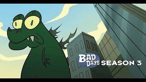 Godzilla having a real Bad Day with Stan Lee