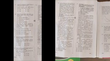 HMWSSB 2020 General science and General Ability question paper and answers