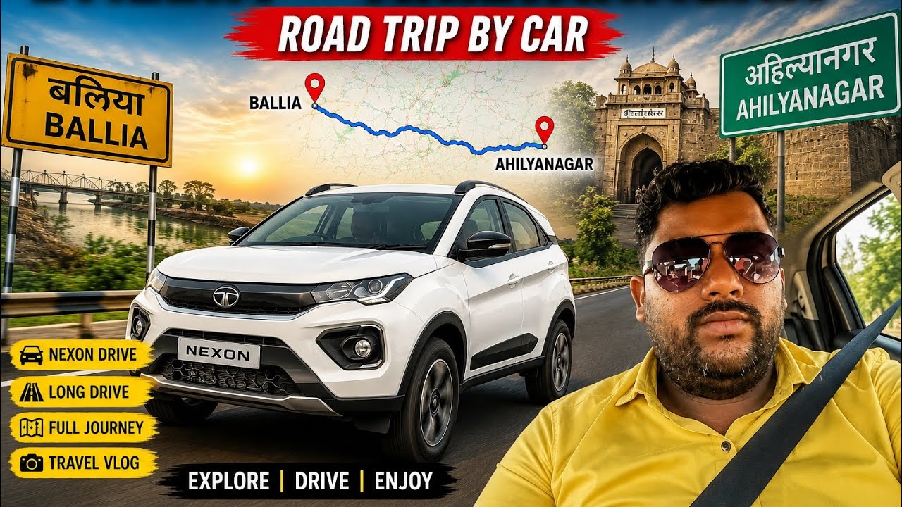 Ballia to Ahilyanagar Road Trip Vlog 🚗 | Long Drive Adventure || Raju Chauhan 