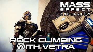 Mass Effect Andromeda - Rock climbing with Vetra