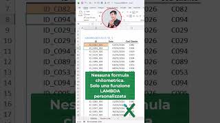 EXCEL365 LAMBDA: 🔖 La funzione GENERA.ID #shorts