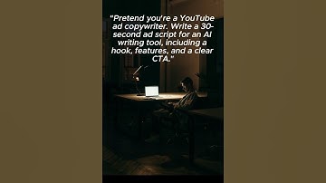 This AI Prompt Writes a YouTube Ad Script in Seco