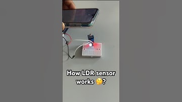 LDR sensor working #ldr #led #sensor #iot #shorts #trending #electronic #circuit #simple #experiment