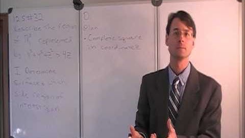 3D Equation of Sphere, Completing the square to describe region of R3 Calc 3