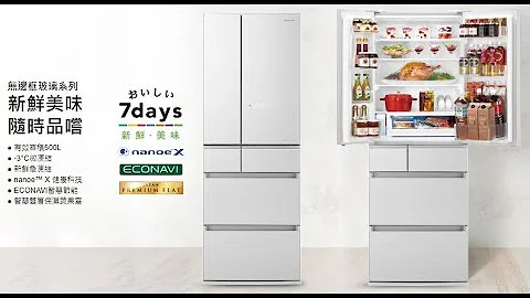 Panasonic 500公升 日製 無邊框玻璃六門電冰箱 - 天天要聞