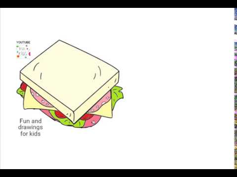 How To Draw A Sandwich