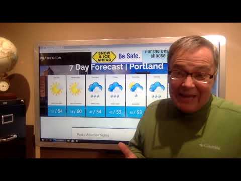 Portland Weather Monday Night Update for the week