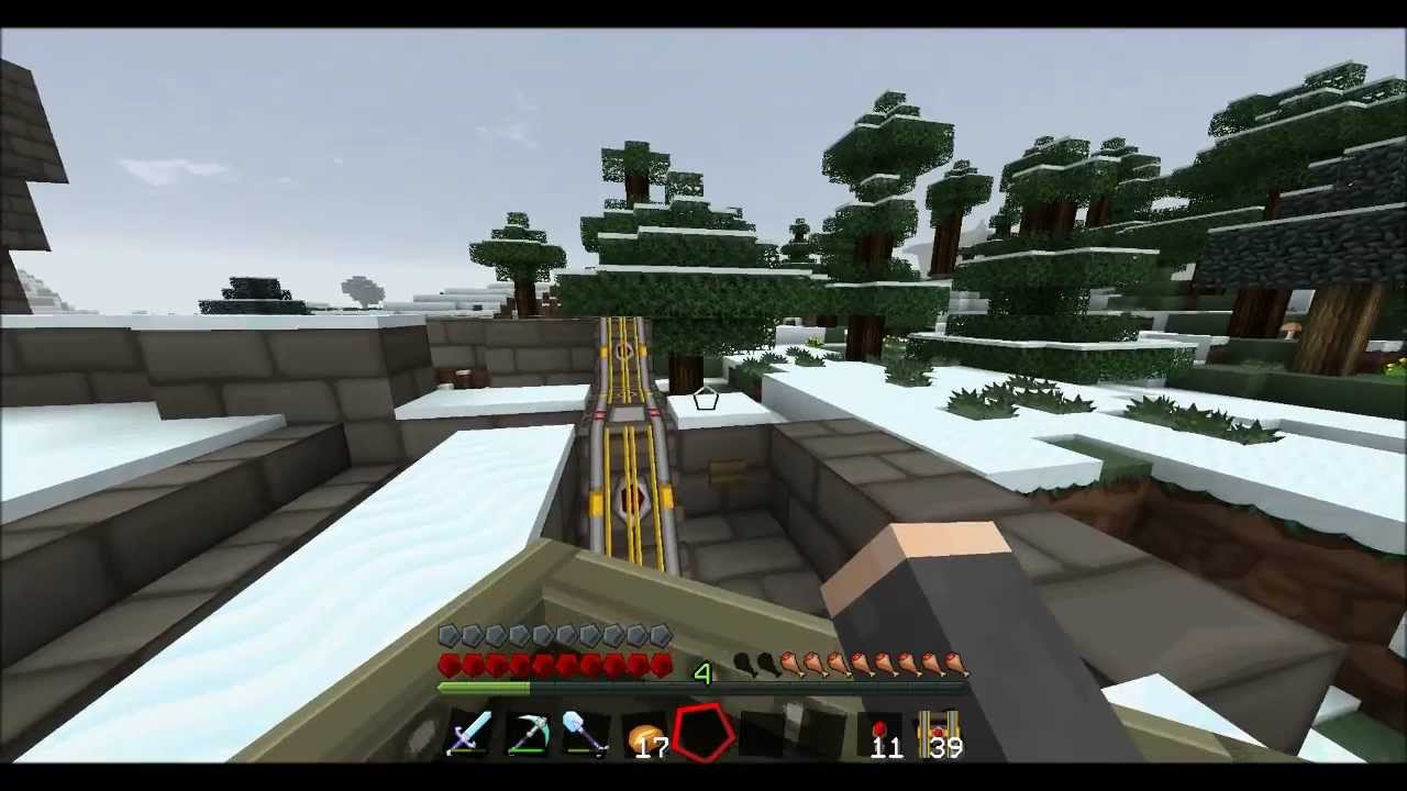 Minecraft Server Rail Track - YouTube