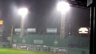 Two man wave team during rain delay