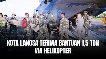 Upaya Maksimal Berikan Bantuan, Jalur Darat Terputus, Kota Langsa Terima Bantuan 1,5 Ton via Udara