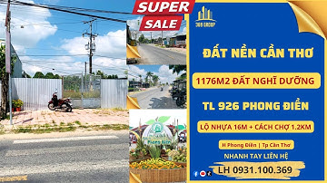 1176m2 Đất mặt tiền TL 926 Phong Điền, gần chợ | Đất nền Phong Điền