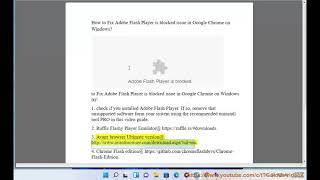 Fix Adobe Flash Player is blocked issue in Google Chrome on Windows 11/10/8/7 screenshot 5