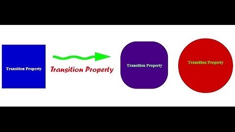 CSS3 transition Property