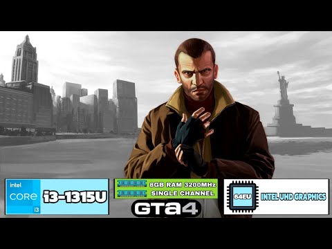 GTA 4 on i3 1315U ,8gb ram ,Intel UHD Graphics ,Fps Test.