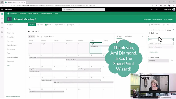 Microsoft Lists Tip: Calendar View Conditional Formatting
