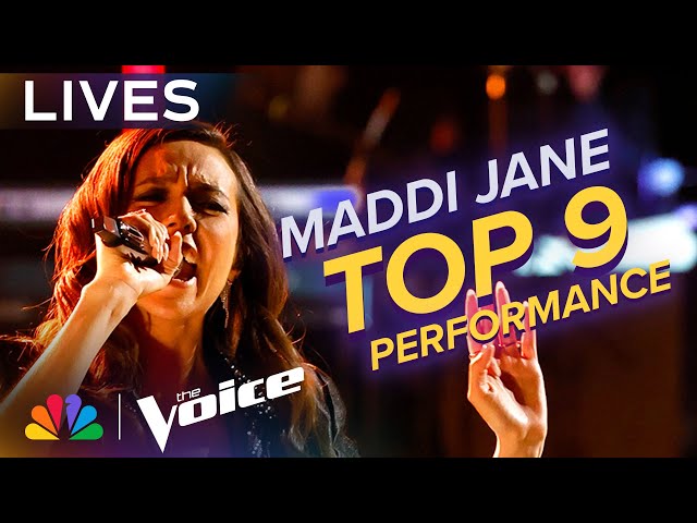 Maddi Jane Performs Tate McRae's greedy | The Voice Lives | NBC class=