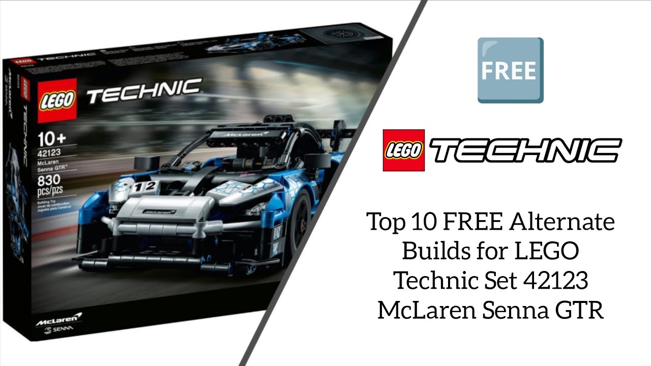 Top 10 FREE Alternate Builds for LEGO Technic Set 42123 McLaren Senna ...