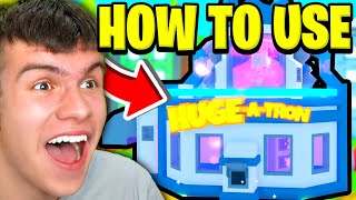 How To USE THE HUGE-A-TRON In Roblox Pet Simulator X!