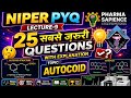 AUTOCOID MOST IMPORTANT MCQ BY PHARMA SAPIENCE GPAT/NIPER/DI/GOVERNMENT PHARMACIST