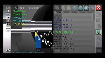 turning and taper and grooving radius/cnc program