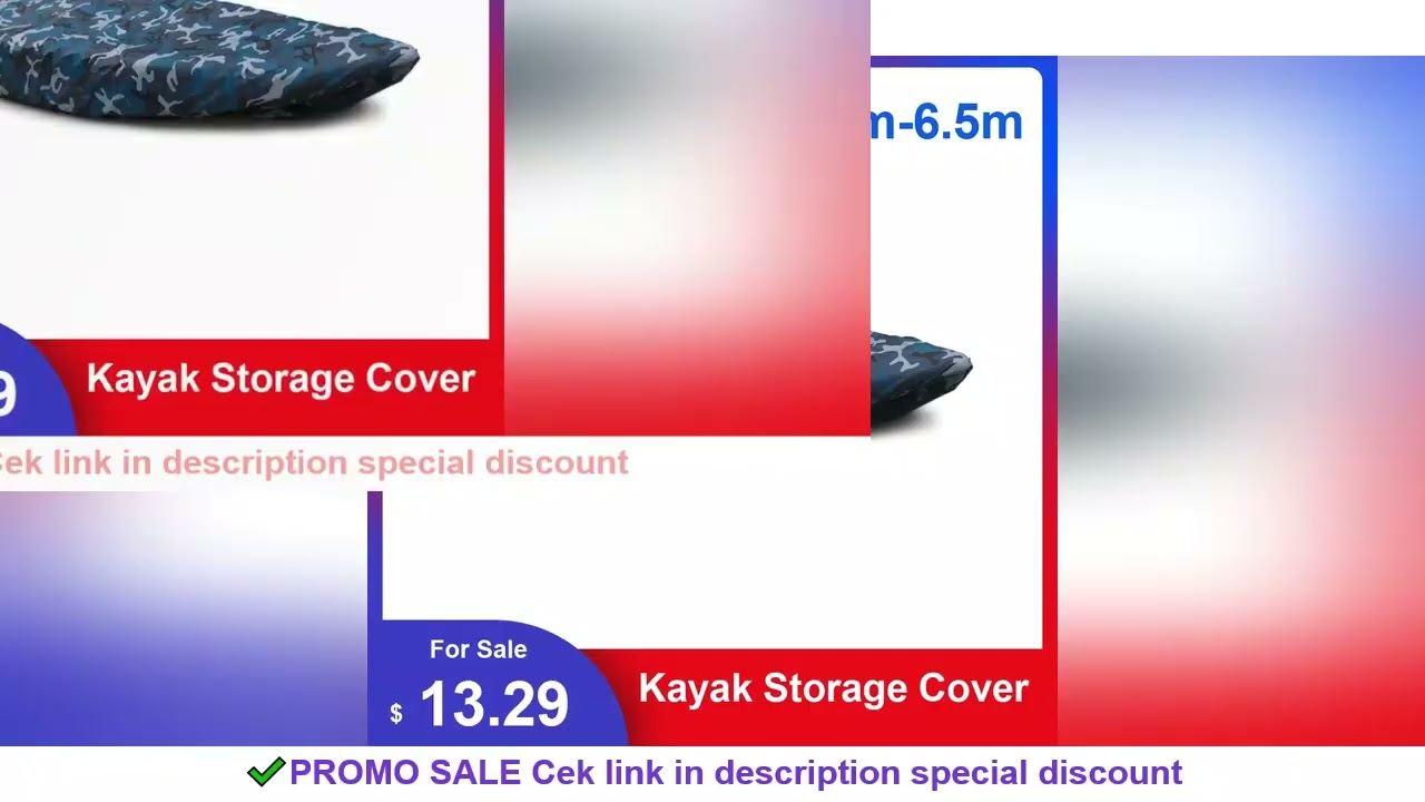 Kayak Storage Cover Universal Sport Waterproof Nylon Solar UV Resistant Dust Storage Cover Boat Cano