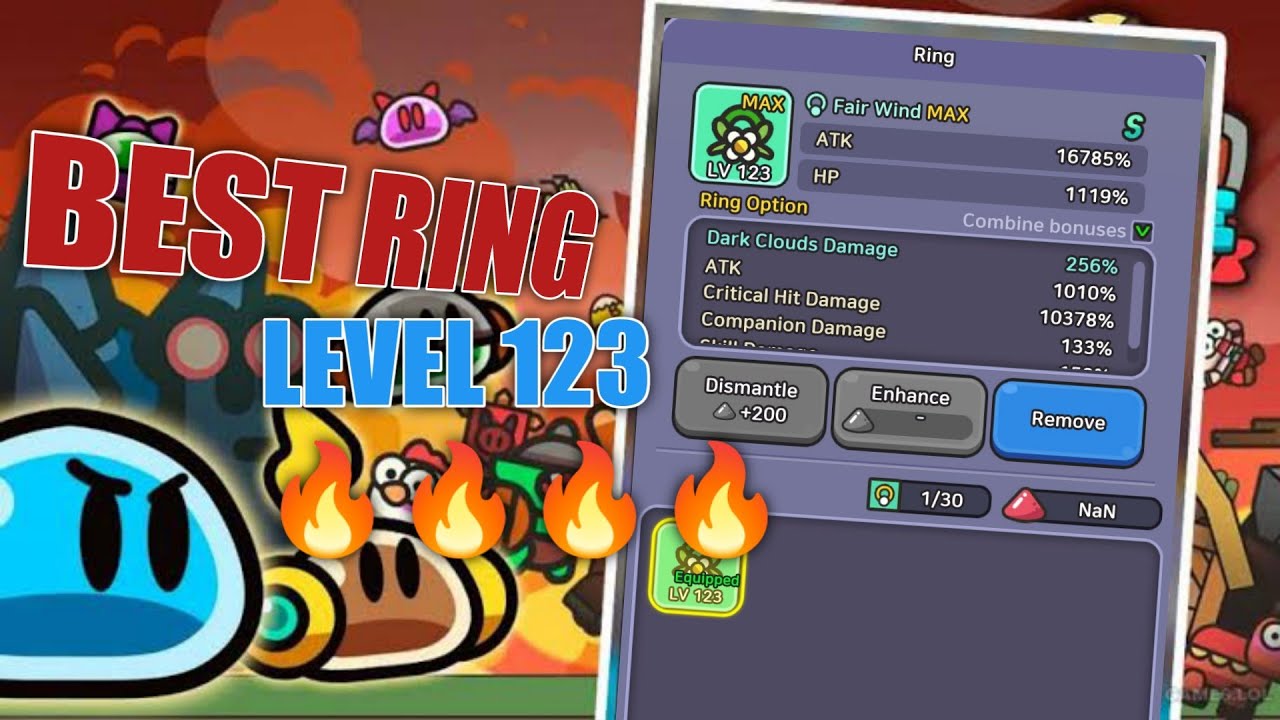 Slime Rng First Level 🔥 Best Level 123 Ring Legend of Slime?? #legendofslime #games - YouTube